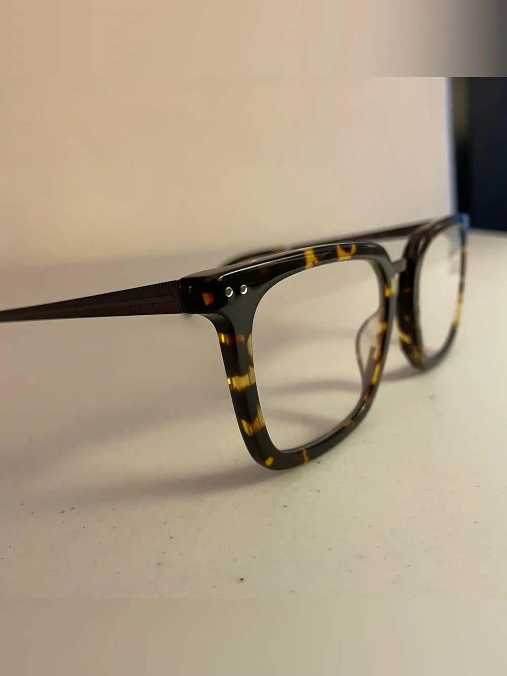 Eyebuydirect Poise Glasses Frame Only Square Tortoise Acetate & Metal Full-rim